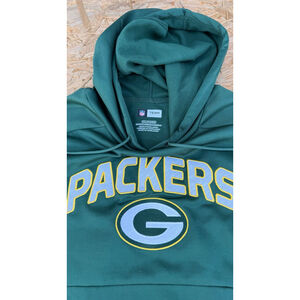 NFL Green Bay Packers Team Apparel Hoodie Men’s 2XL Green Performance Pullover